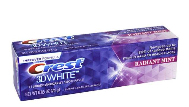 Crest 3D White Radiant Mint Toothpaste – 0.85 oz. – Xion Ventures